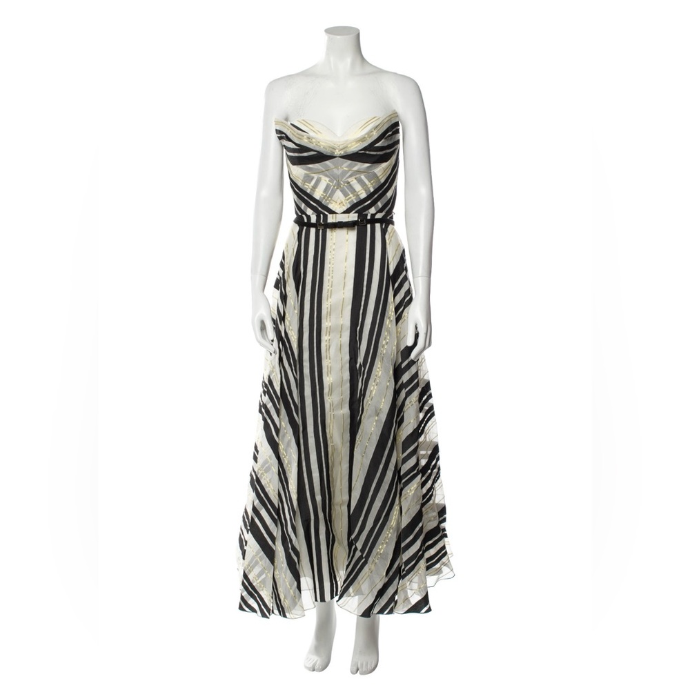 MARCHESA NOTTE Silk Long Dress